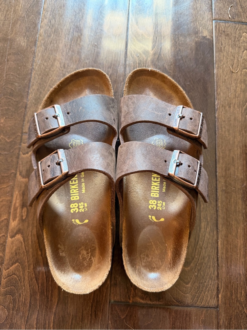Birkenstock Brown Double-Buckle Sandals